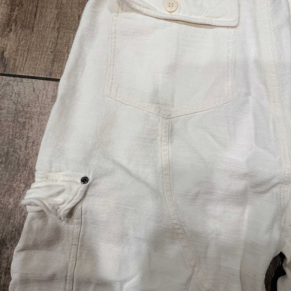 Free People | White Cargo Pants